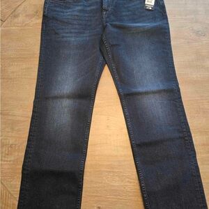 7 For All Mankind Dark Blue Straight Jeans
